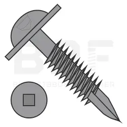 Square Recess, Fine, Stl Plain