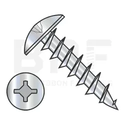 Square/Phillips, Stl Zinc, Full Thread