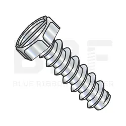 Hex, Slotted, Steel Zinc