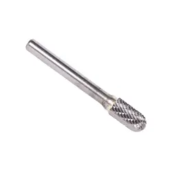 Cylindrical, Radius-End Double Cut Carbide Burs