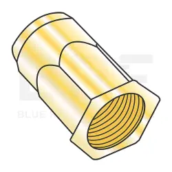 Hex Body, Steel Zinc Yellow--Metric