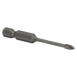 4-Flute Glass and Tile Drill Bits, Hex Shank