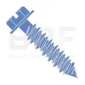 1/4 X 1 1/4 Slotted Hex Washer Concrete Screw With Drill Bit Blue Perma Seal