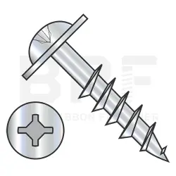 Square-Phillips, Stl Zinc, Partial Thread