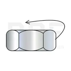 Left-Handed Threaded Hex Nut