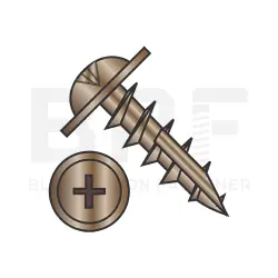 Round Washer Phillips, #8 Hd