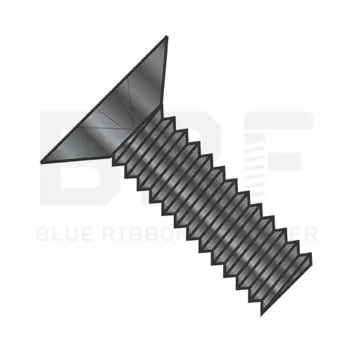 Phillips Flat Head Machine Screws 100 Degree Taper Black Oxide - #10-32 X 1/2" Qty