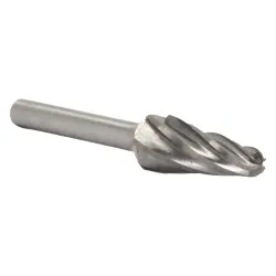 Cone, Radius End Carbide Burs For Aluminum