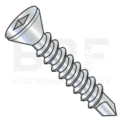 Square Recess, Steel Zinc, Standard Point