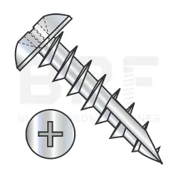 Phillips Stl Zinc, Full Thread