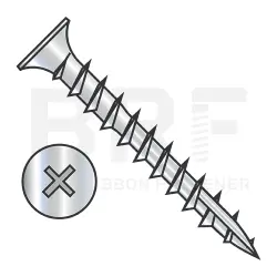 Phillips w/No Nibs, Steel Zinc, Full Thread