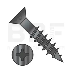 Square/Phillips, Stl Black Ox, Partial Thread