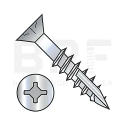 Square-Phillips w/Nibs, Stl Zinc Part Thrd