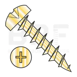 Phillips Steel Bright Brass, Full Thread