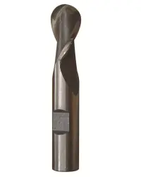 HSS, 2 Flute, Ball Single End End Mills