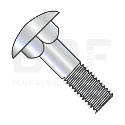 Square Neck,Round Head Carriage Bolt Low Carbon Steel Zinc, Partially Threaded