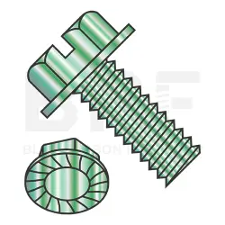 Slotted, Steel Zinc Green