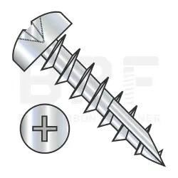Phillips, Steel Zinc, Full Thread