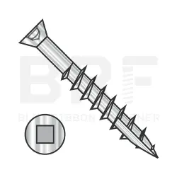 Square Recess Coarse w/Ty-17 Pt, 18-8