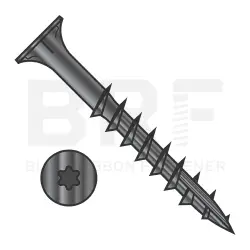 Six-Lobe w/Nibs, Steel Blk Ox Partial Thread