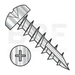 Phillips, 18-8 Stainless, Full Thread