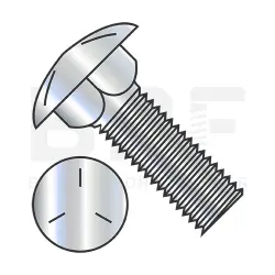 Square Neck, Round Head Carriage Bolt Grade 5 Fully Threaded