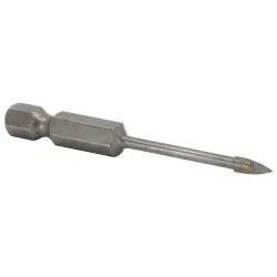 Spear Tip Glass and Tile Drill Bits, Hex Shank