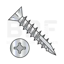 Square-Phillips w/Nibs, Stl Zinc Full Thrd