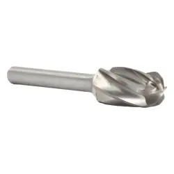 Cylindrical, Radius End Carbide Burs For Aluminum