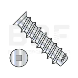 Flat Square Recess, Stl Zinc