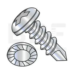 Steel Zinc, Serrated, Standard Pt